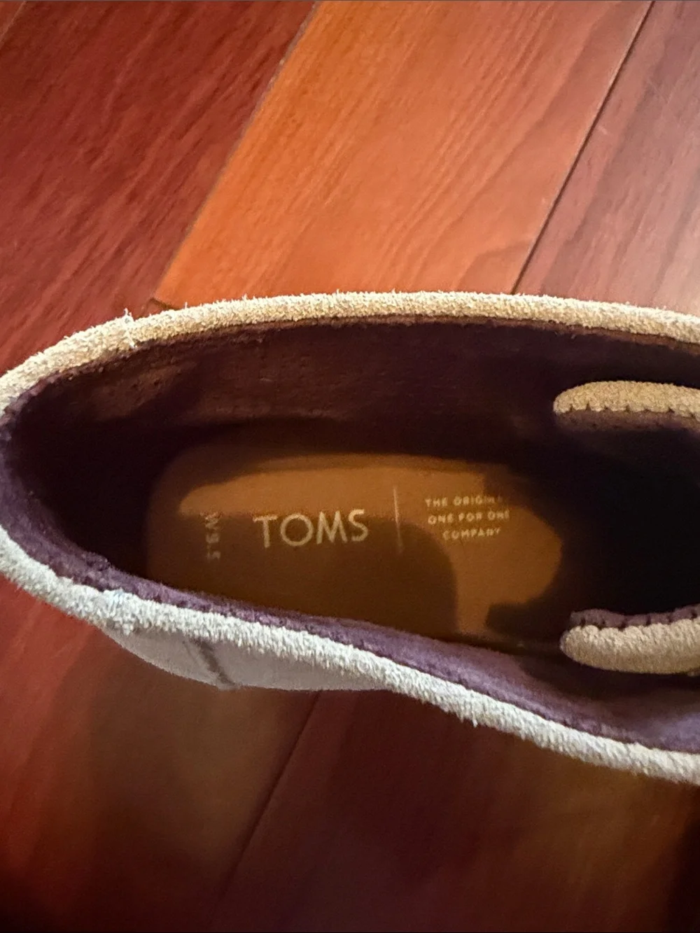 Toms Taupe Suede Wedge Ankle Boot